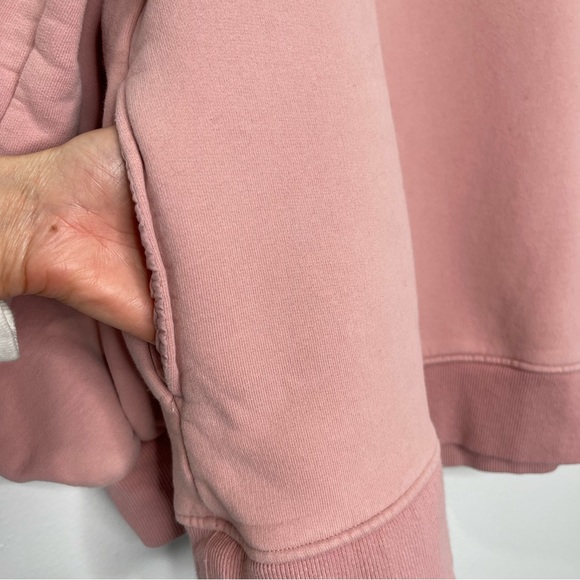 Lit Activewear Turtleneck Oversized Sweater Dusty Rose Size M - Picture 3 of 7